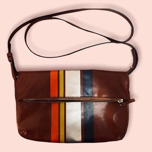 Faux Leather Mutli Colored & Pocket Fold Purse